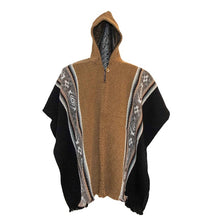Load image into Gallery viewer, wool cape full wool handmade poncho from ecuador otavalo southamerica
