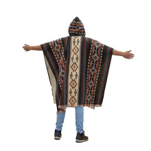 Load image into Gallery viewer, Geometric Forms Alpaca Poncho Style 2
