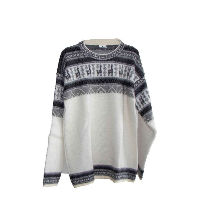 white alpaca sweaters handmade