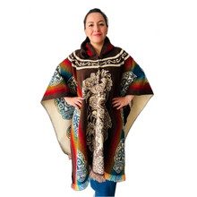 Load image into Gallery viewer, The Catrina Skull Alpaca Poncho
