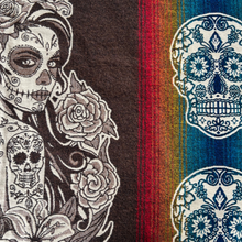 Load image into Gallery viewer, The Catrina Skull Alpaca Poncho
