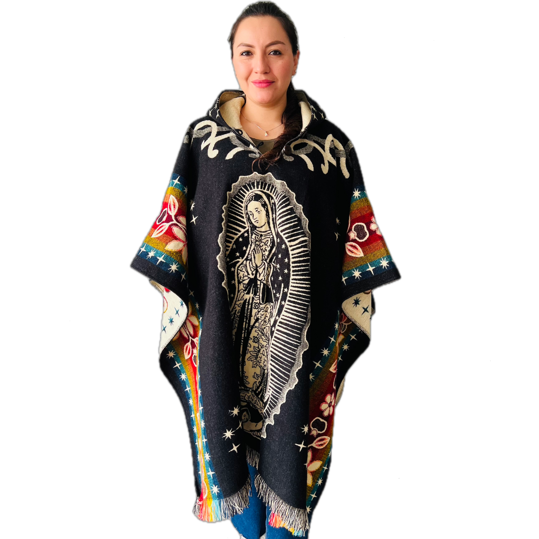 The Lady of Guadalupe Alpaca Poncho