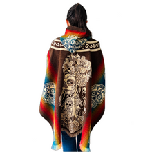 Load image into Gallery viewer, The Catrina Skull Alpaca Poncho

