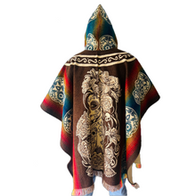 Load image into Gallery viewer, The Catrina Skull Alpaca Poncho
