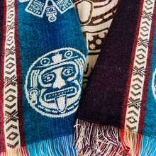 Load image into Gallery viewer, The Aztec Calendar Alpaca Poncho
