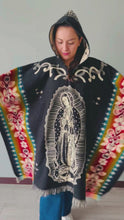Load and play video in Gallery viewer, The Lady of Guadalupe Alpaca Poncho
