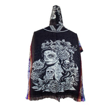 Load image into Gallery viewer, Catrina Skull Alpaca Poncho
